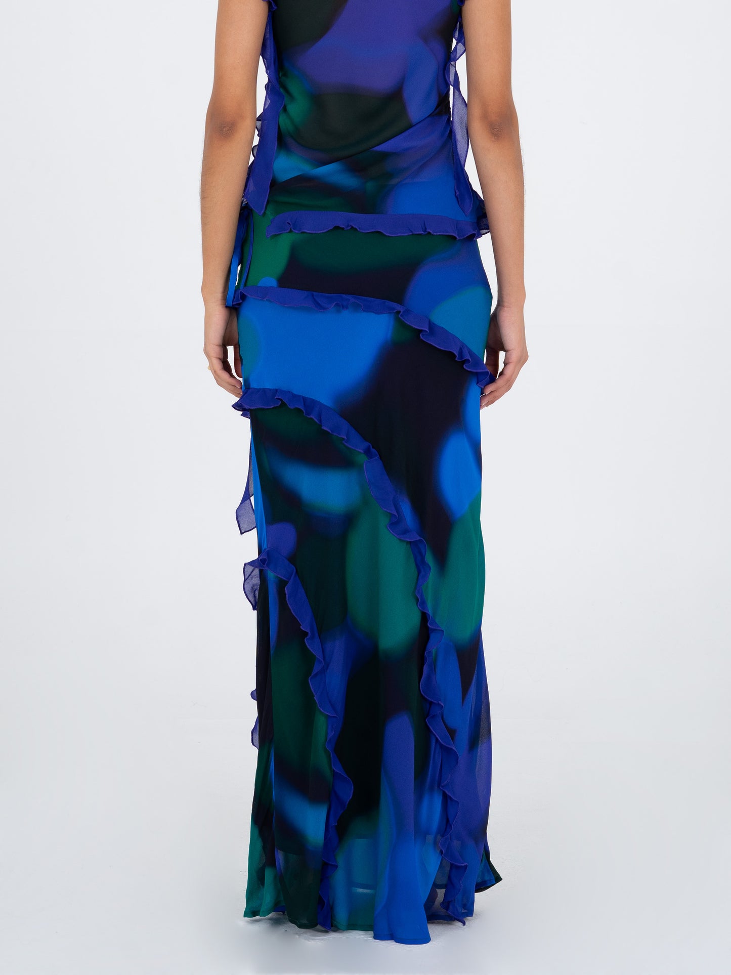 Conjunto Fantasy azul (Falda y Top)