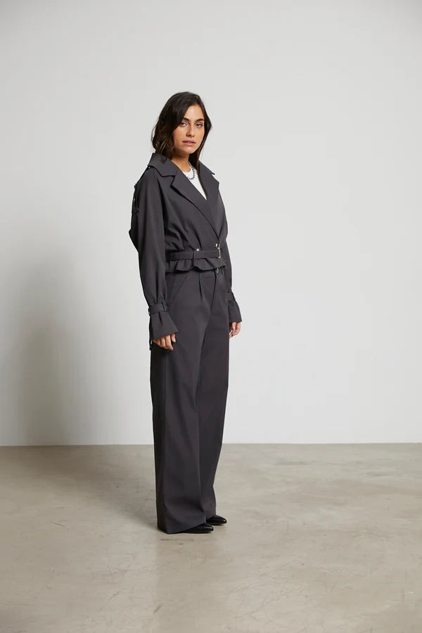 Adele Trench Crop