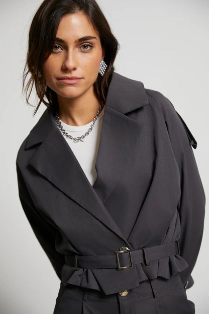 Adele Trench Crop