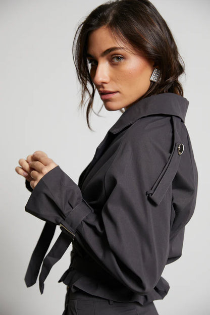 Adele Trench Crop