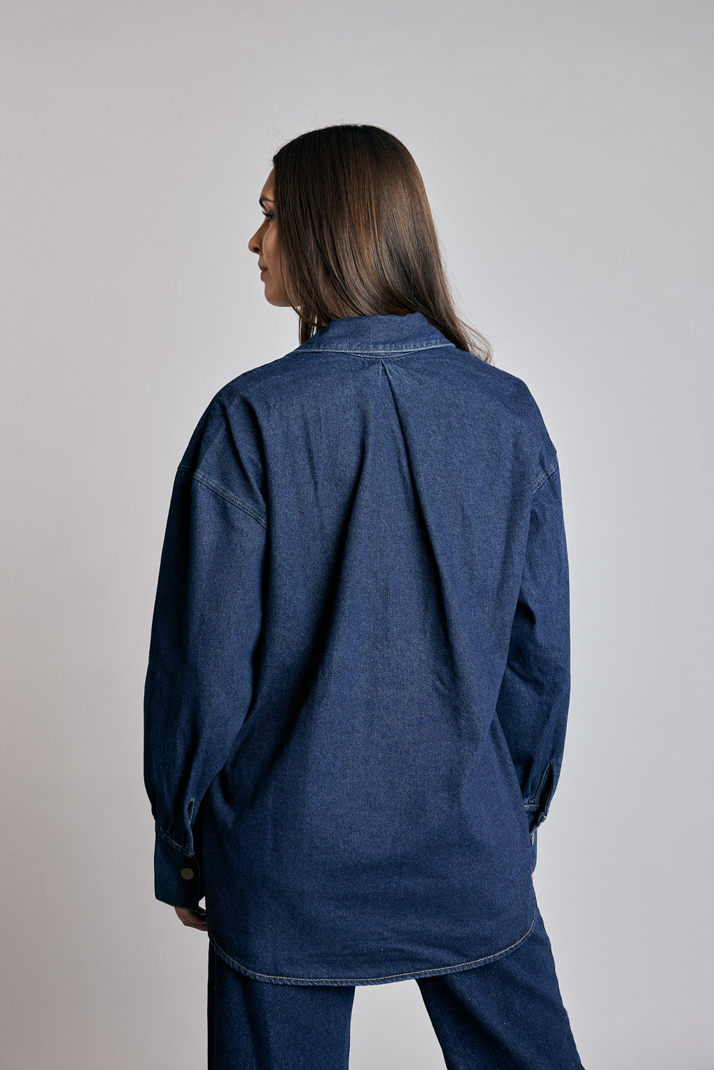 Camisa Denim Cruzada Romy