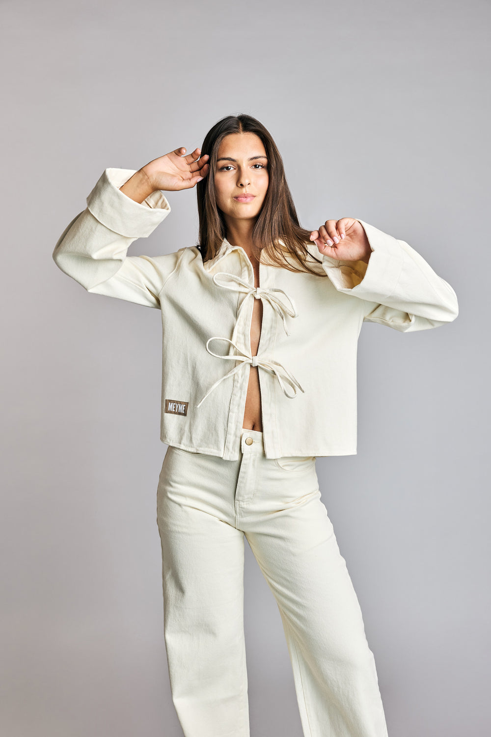 Camisa Denim Rina Crema
