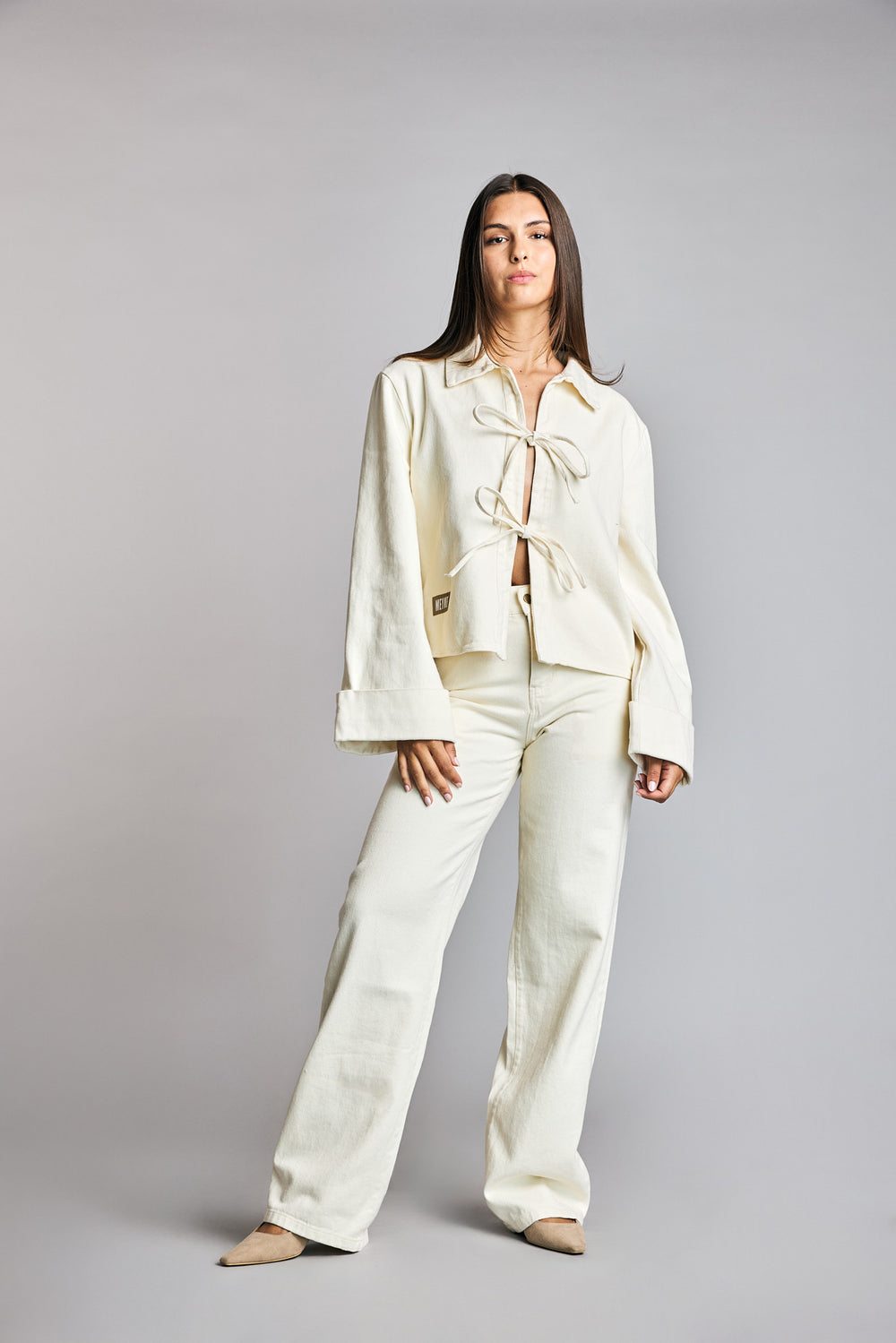 Camisa Denim Rina Crema