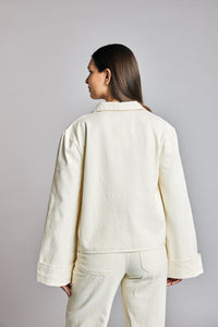 Camisa Denim Rina Crema