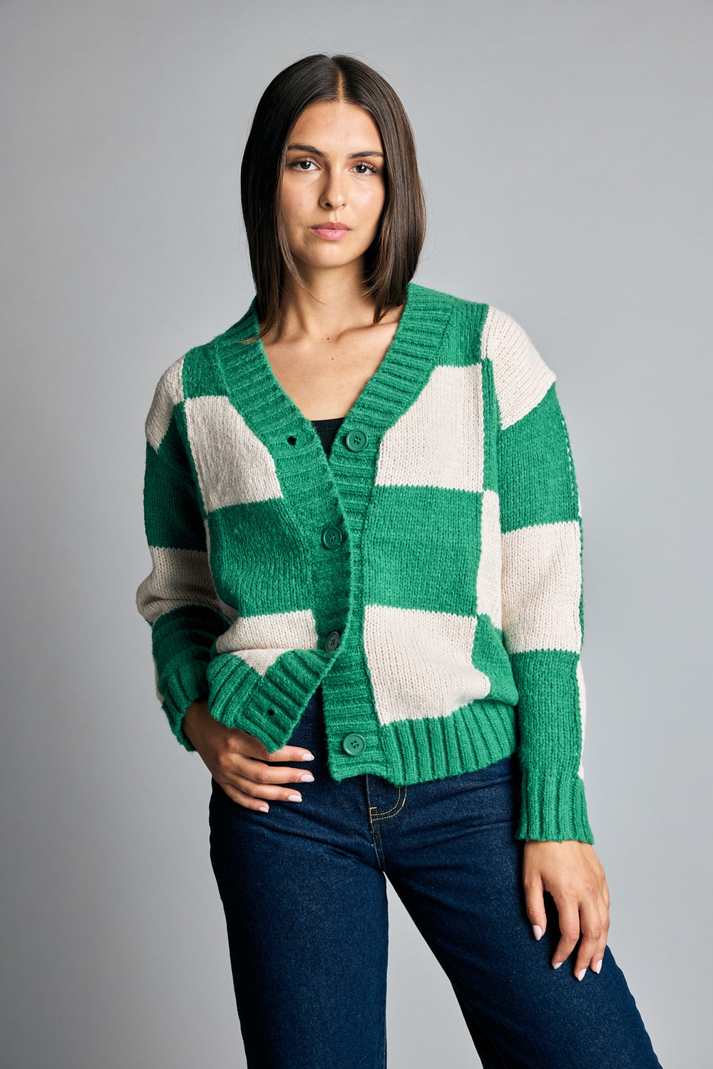 Chaleco Punto Kira Verde