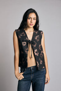 Chaqueta Sin Mangas Rush Print