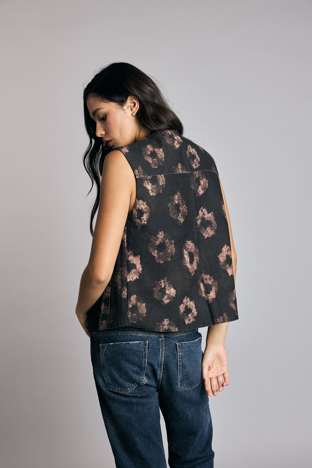 Chaqueta Sin Mangas Rush Print