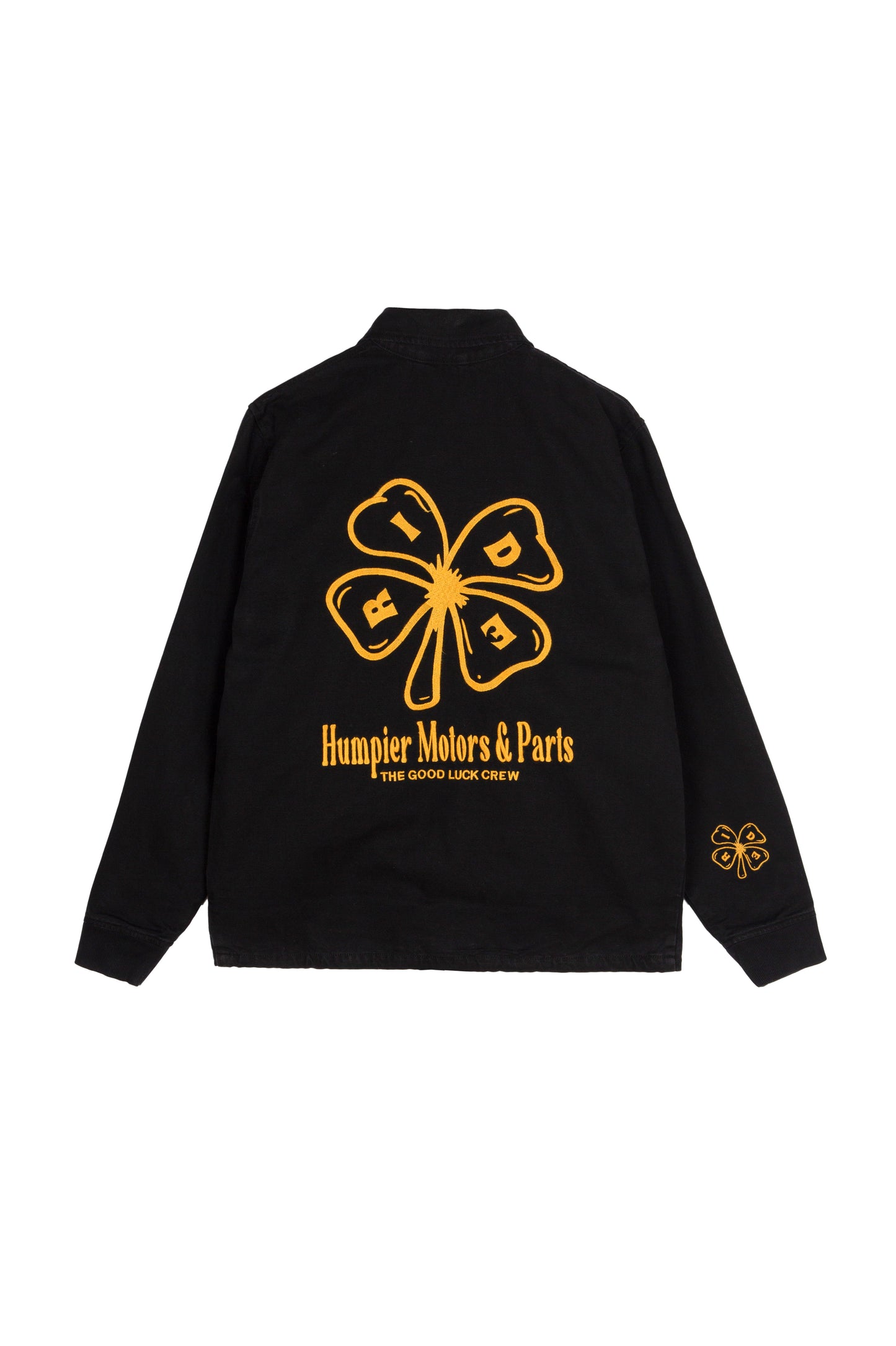 Black Trucker Good Luck Crew Chaqueta