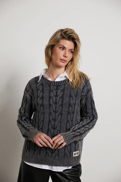 Chaleco Punto Ava Gris