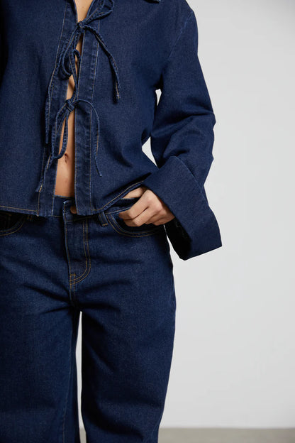 Camisa Denim Rina Azul